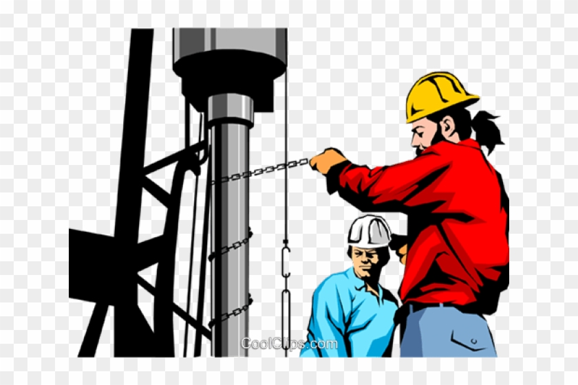 Oil Rig Clipart Oil Company - Oil Rig Worker Vector #1736473