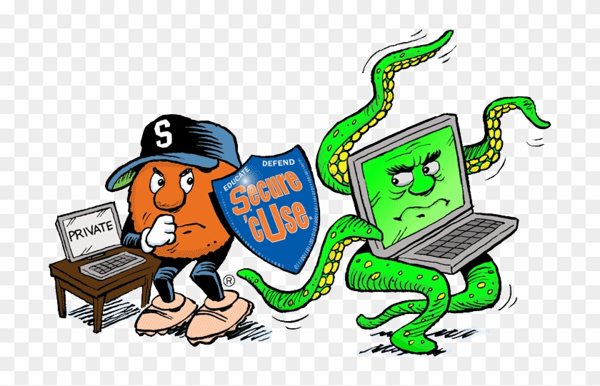 Protecting Your Devices And Data - Cartoon #1736653