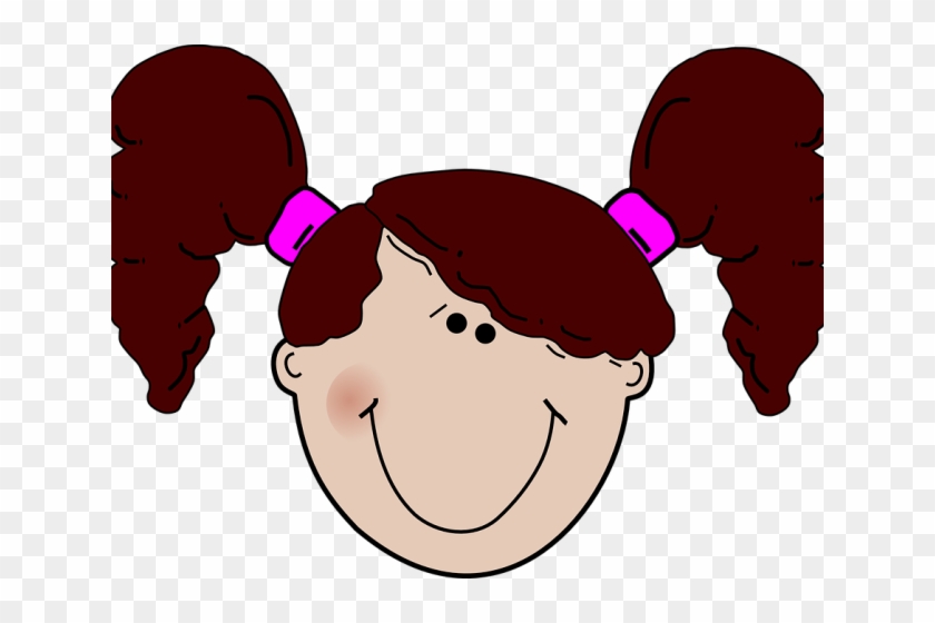 Ponytail Clipart Kid Face - Describing A Person Ppt #1736752