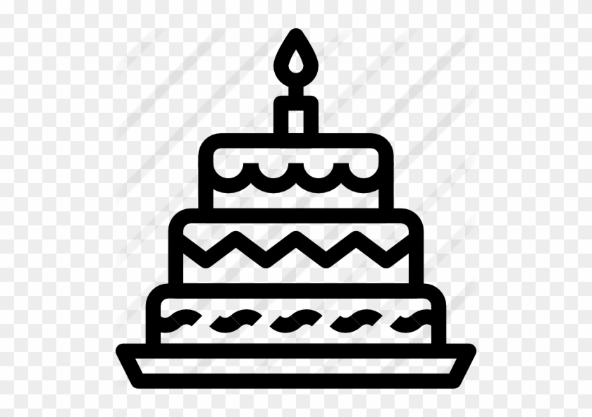 Torta De Cumpleaños Icono Gratis - Birthday Cake Purle Icon #1736776