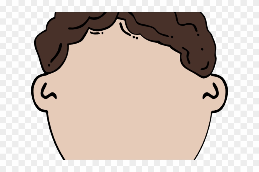 Ponytail Clipart Transparent - Cartoon Boy Face Png #1736782