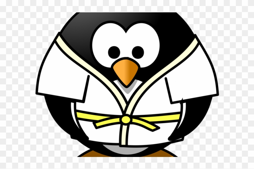Penguin Clipart Sport - Judo Cartoon #1736819