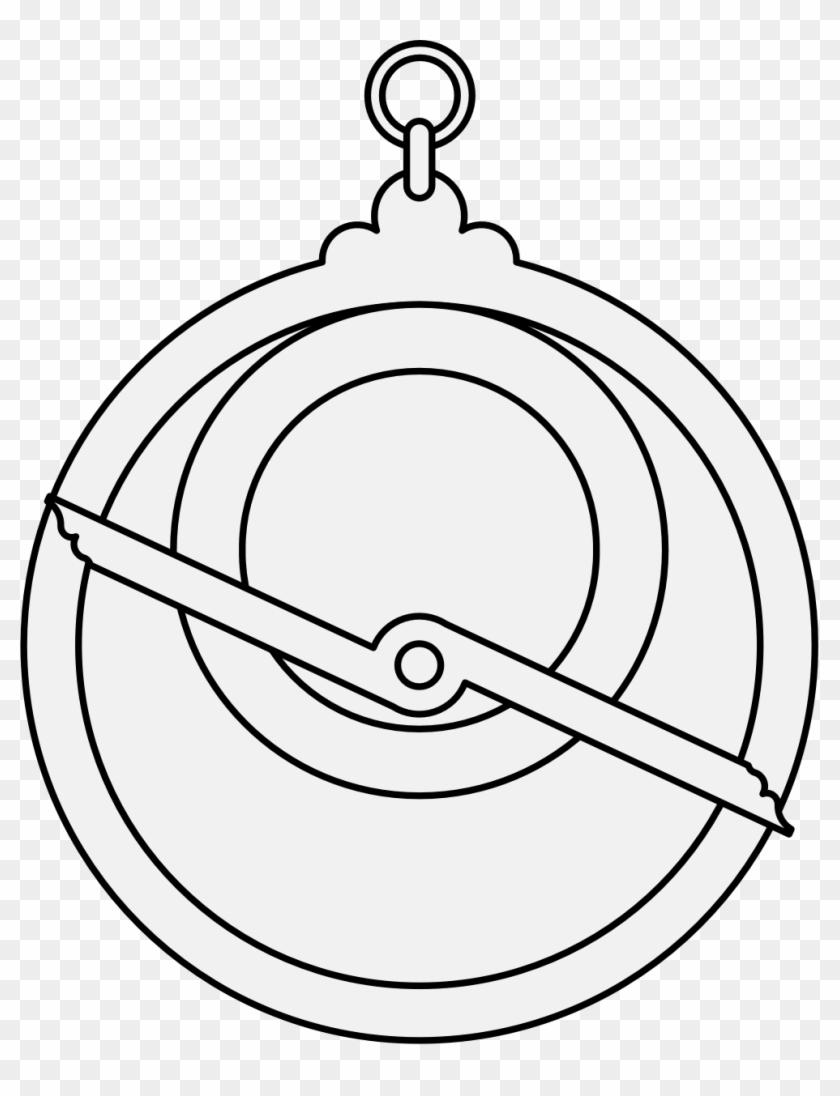 Free Astrolabe Drawing Old - Heraldry Astrolabe Svg #1737034