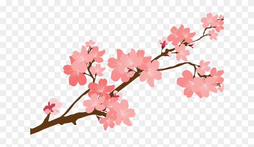 Spring Clipart Cherry Blossom - Transparent Flower Stickers Png #1737284