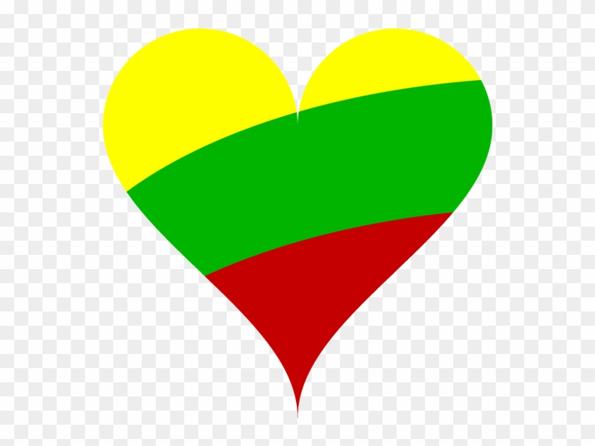 Heart, Love, Flag, Lithuania - Heart #1737296