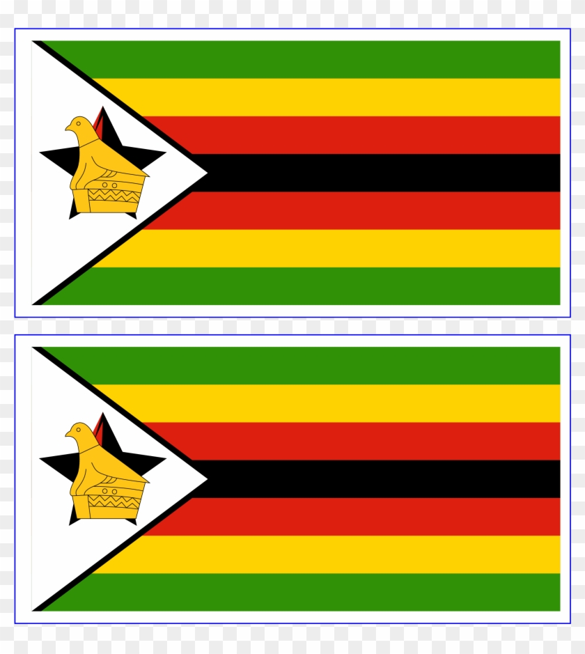 Blank Printable Small Flags - Zimbabwe Flag - Full Size PNG Clipart ...