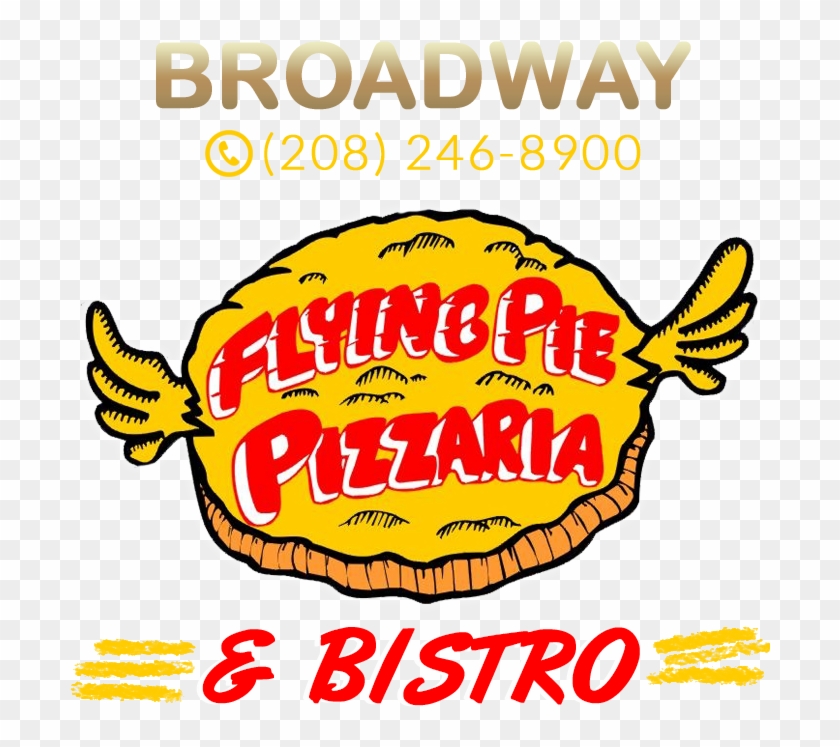 Broadway Clipart Pasta Night - Flying Pie Pizza Logo #1737382