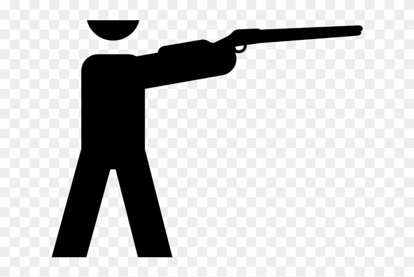 Gun Shot Clipart Hunter Gun - Shoot Rifle #1737433