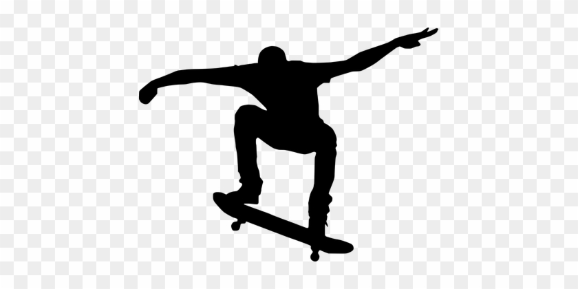 Skateboard, Skateboarding, Silhouette - Transparent Skateboards #1737462