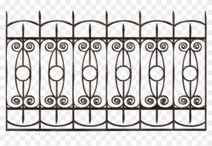 Free Png Download Transparent Ornamental Iron Fence - Ornamental Fence Png #1737518