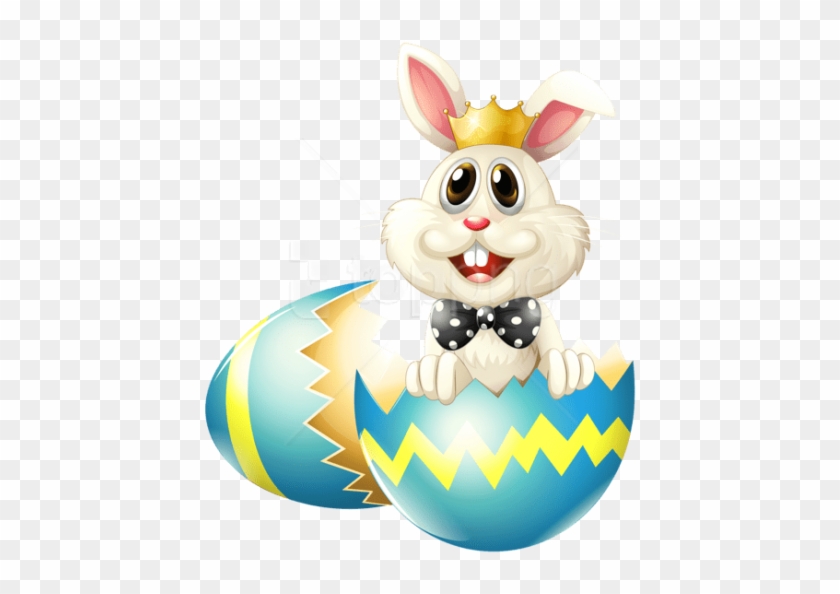 Free Png Download Easter Bunny With Crownpicture Png - Rabbit Smiling #1737618