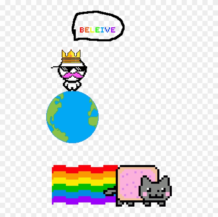 Im On Top Of The World Aa - Mlg Nyan Cat Png #1737715