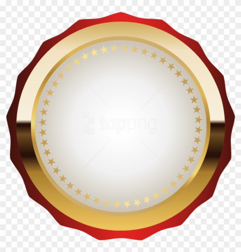 Free Png Download Seal Badge Red Gold Clipart Png Photo - Gold And Red Seal #1737728