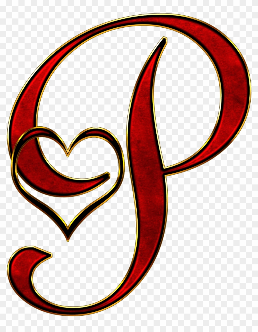 Valentine Capital Letter P Transparent Png Stickpng - Love P Images Download #1737744