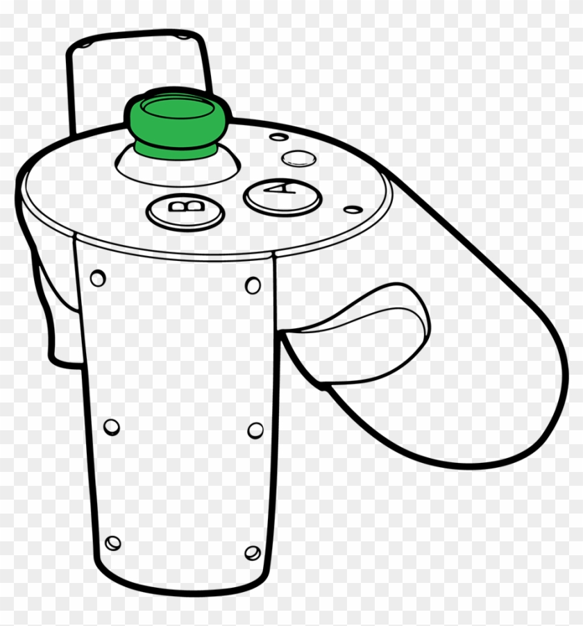 Right Joystick - Line Art #1737833