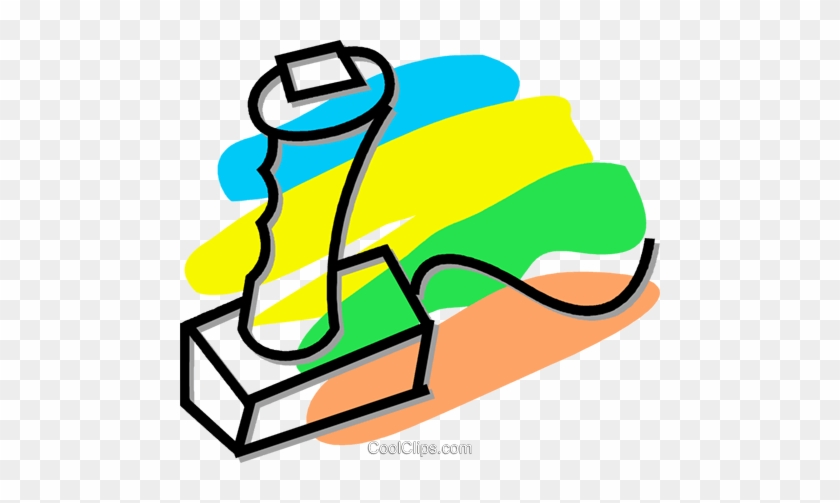 Computer Joystick Royalty Free Vector Clip Art Illustration - Computer Joystick Royalty Free Vector Clip Art Illustration #1737834