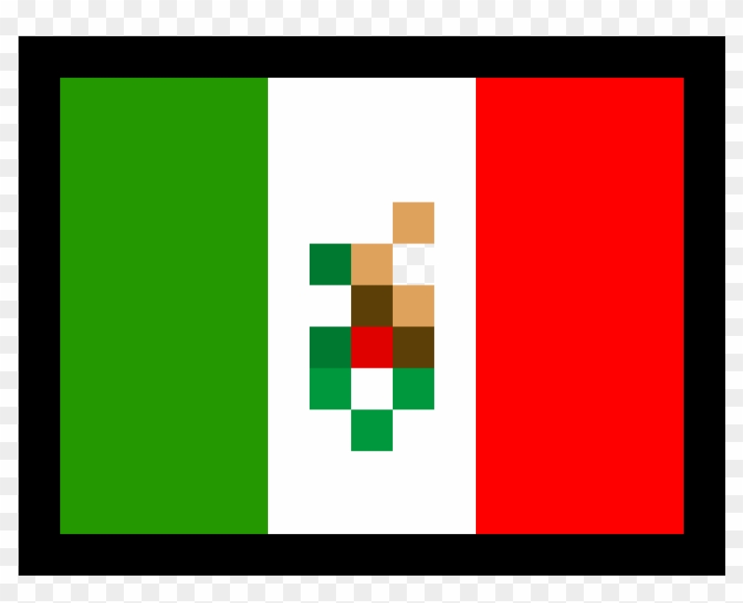 Mexican Flag Transparent Transparent Background - Mexican Flag Pixel Art #1737849