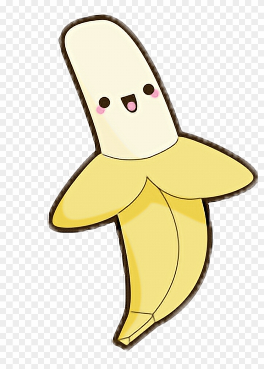 #banana #bananas #platano #platanos #kawaii #fruit - Desenhos Kawaiis De Frutas #1737918