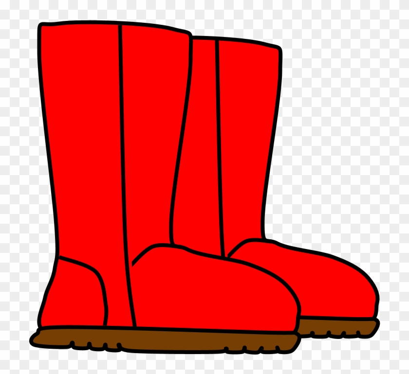 Boots, Snow, Rain, Red - Green Boot Clip Art #1738127