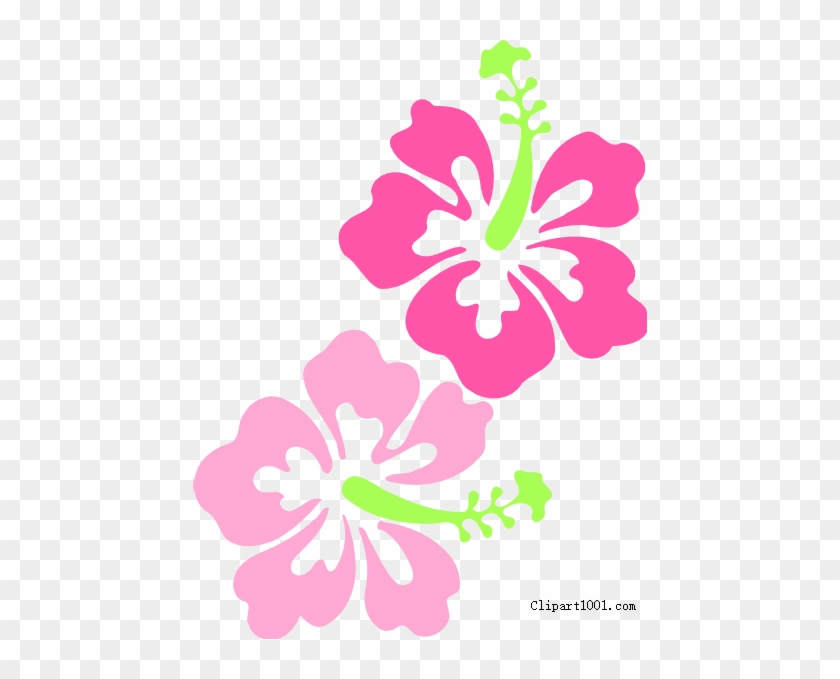 ← Colorful Hawaiian Flower Clipart - Hibiscus Clip Art Transparent Background #1738161