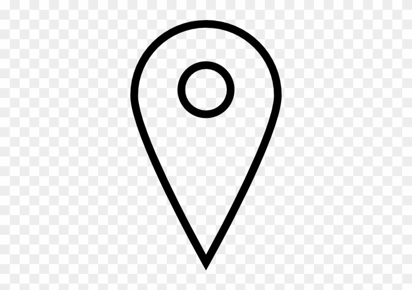 Simbolo Gps Png - Location Icon White Outline #1738169