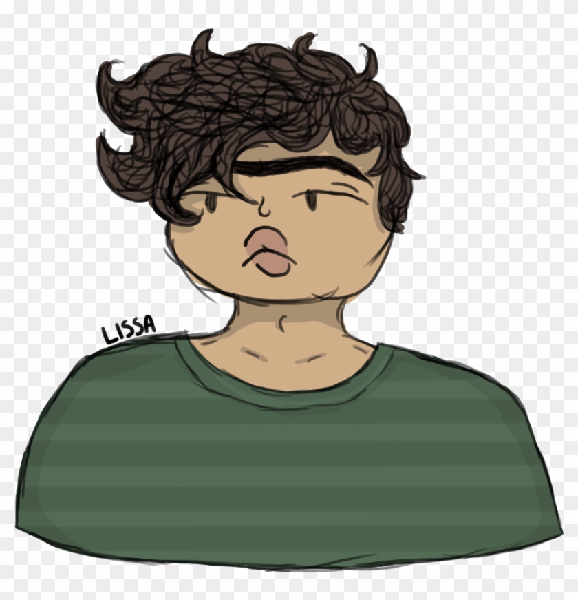 Guy With A Unibrow By Little Lissa - Cartoon #1738413