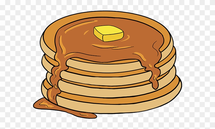 Breakfast - Simple Pancake Drawing #1738476