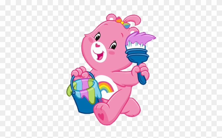 My Childhood, Care Bears, 1, Cheer, Characters, Paintings, - Etiquetas Dos Ursinhos Carinhosos #1738596