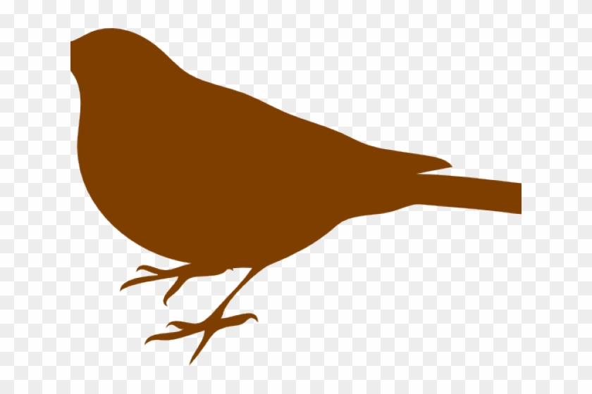 Wren Clipart Brown Bird - Bird Silhouette Clip Art #1738854