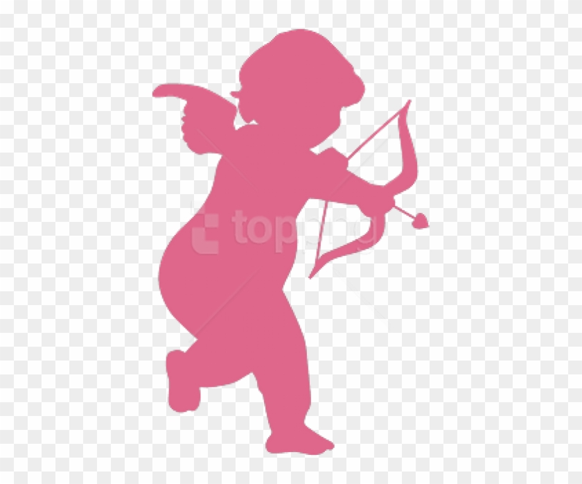 Free Png Download Cute Pink Cupid Silhouettesupid Png - Pink Cupid Clipart #1738868