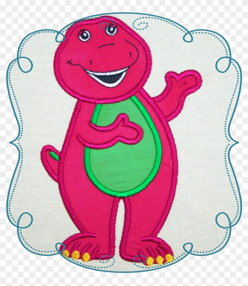 Transparent Machine Embroidery Clipart , Png Download - Barney Embroidery Designs #1739038