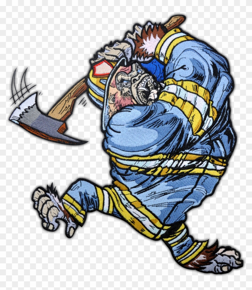 Embroidery Digitizing Image - Animales Bomberos Caricatura #1739042