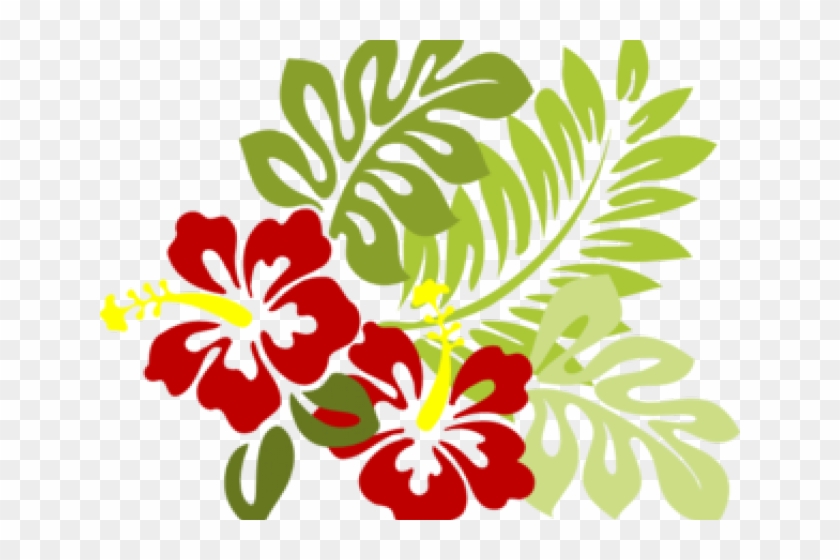 Christmas Clipart Hawaiian - Jungle Flowers Clip Art #1739099