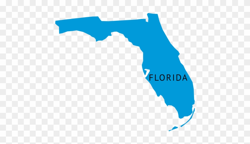 State Plain Map Png - Plain Map Of Florida #1739200