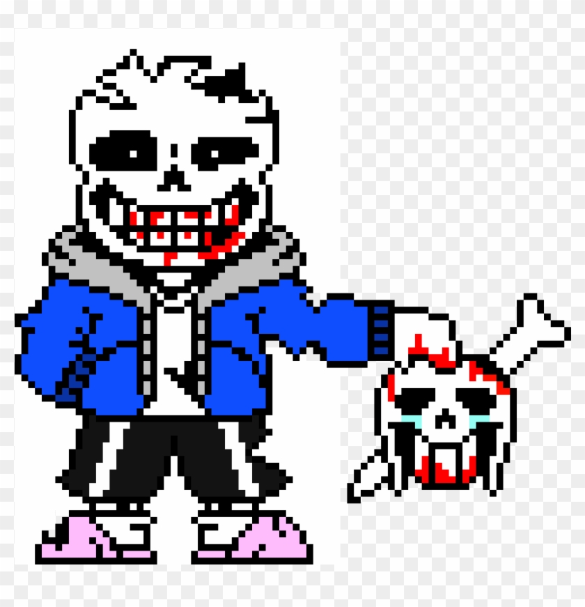 Well, This Image Was From Undertale - Insanity Sans Pixel Art, HD