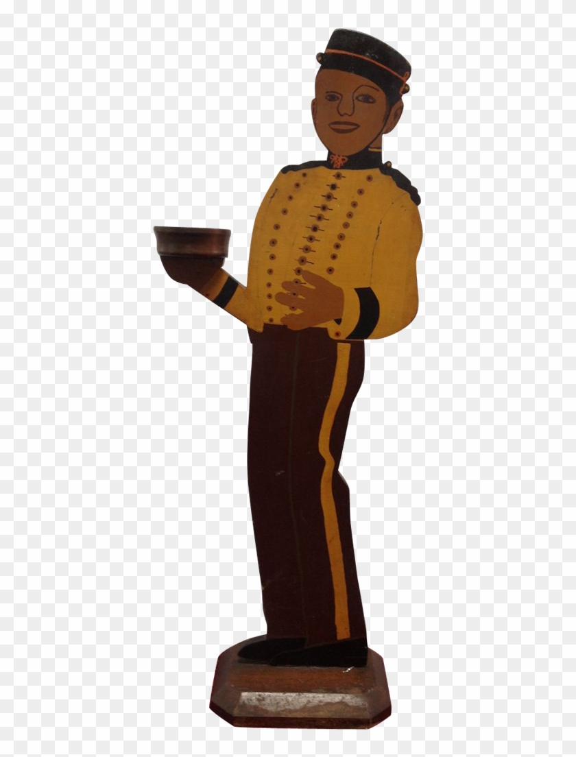 Philip Morris 1940's Bell Boy Tip Tray Folk Art - Standing #1739268