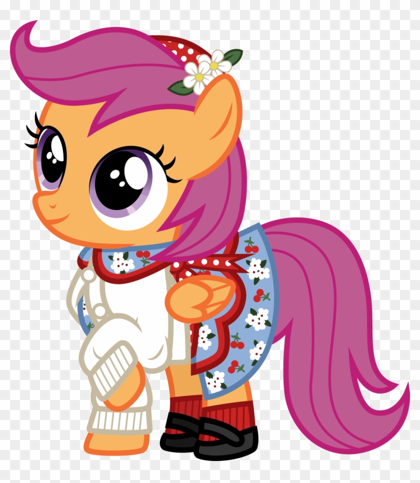 Scootaloo Dressed As American Girl Molly's Best Friend, - Giantess Scootaloo #1739286