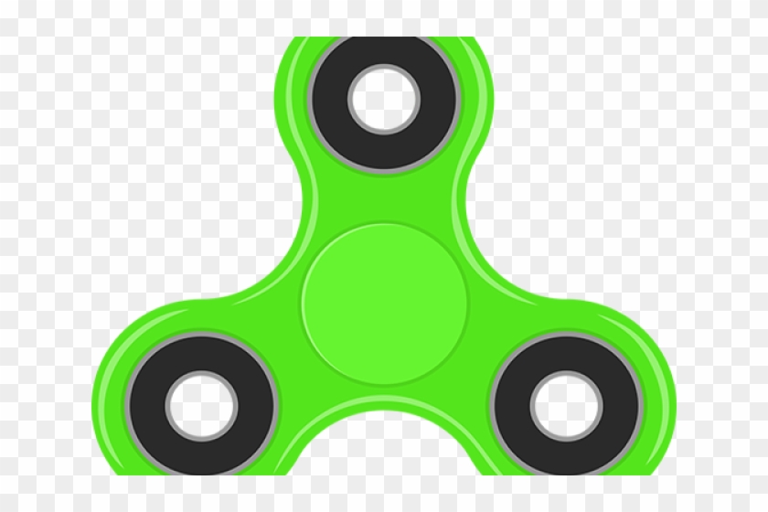 Fidget Spinner Clipart - Fidget Spinner Neon Green #1739410
