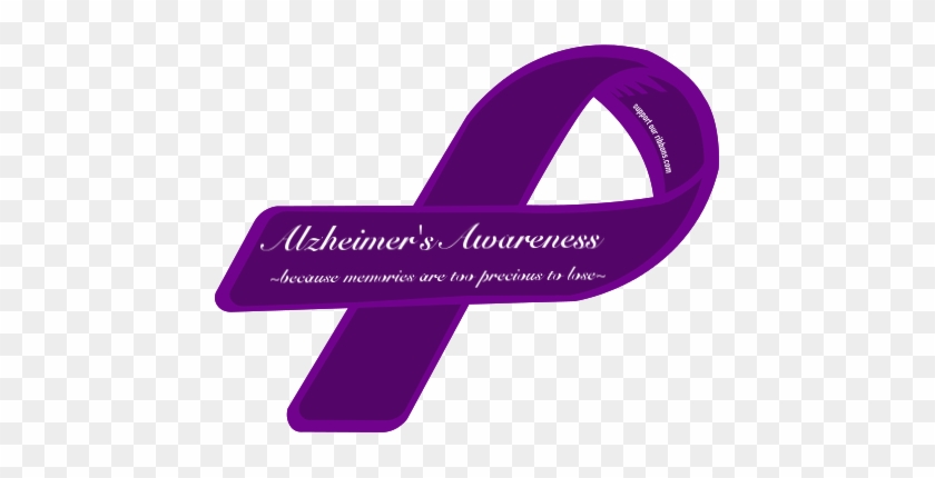 Alzheimer's Awareness / ~because Memories Are Too Precious - Stop Domestic Violence Ribbon #1739462