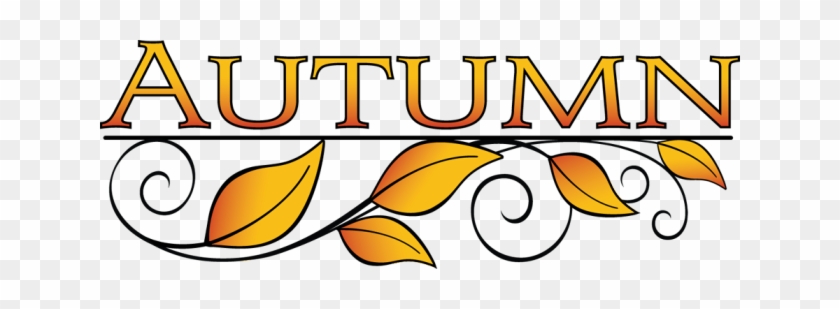 Autumn Leaves Word Art - Autumn Leaves Clip Art #1739624