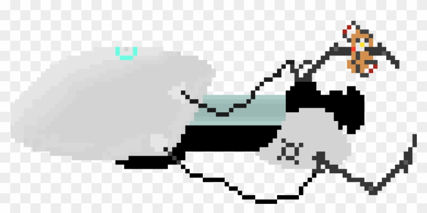 Portal Gun Blue W/ Glados Potato - Pixel Portal Gun #1739640