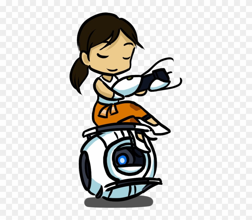 Chibi Wheatley N Chell - Chell Portal 2 Chibi #1739651