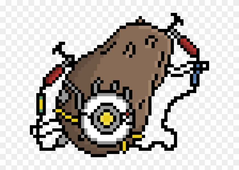 Glados Potato Pixel Art The Enigmatic Horse On Deviantart - Pixel Art Portal 2 #1739709