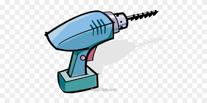 Cordless Drill Royalty Free Vector Clip Art Illustration - Cordless Drill Royalty Free Vector Clip Art Illustration #1739831