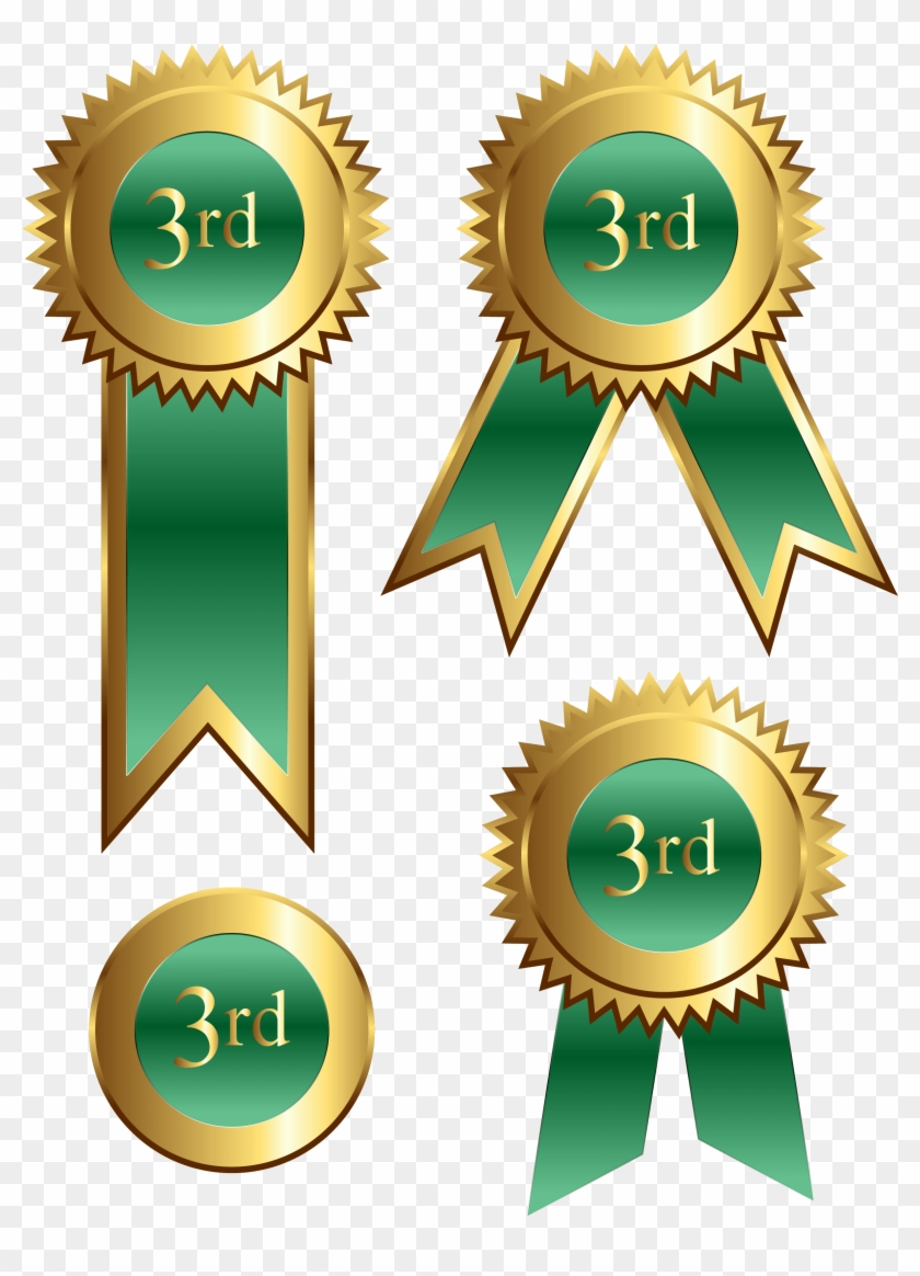 3rd Place Ribbon Clip Art - 1st Place Ribbon Png #1739863