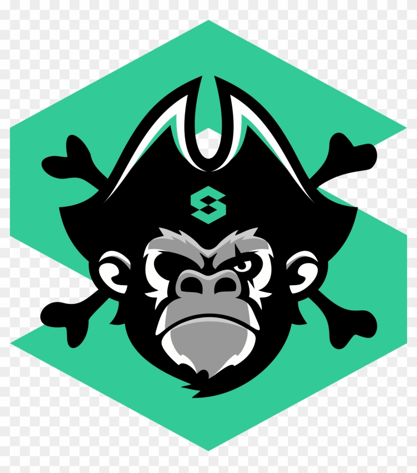 Monkey 3100×3375 614 Kb - Pirate Sports Logo #1740085