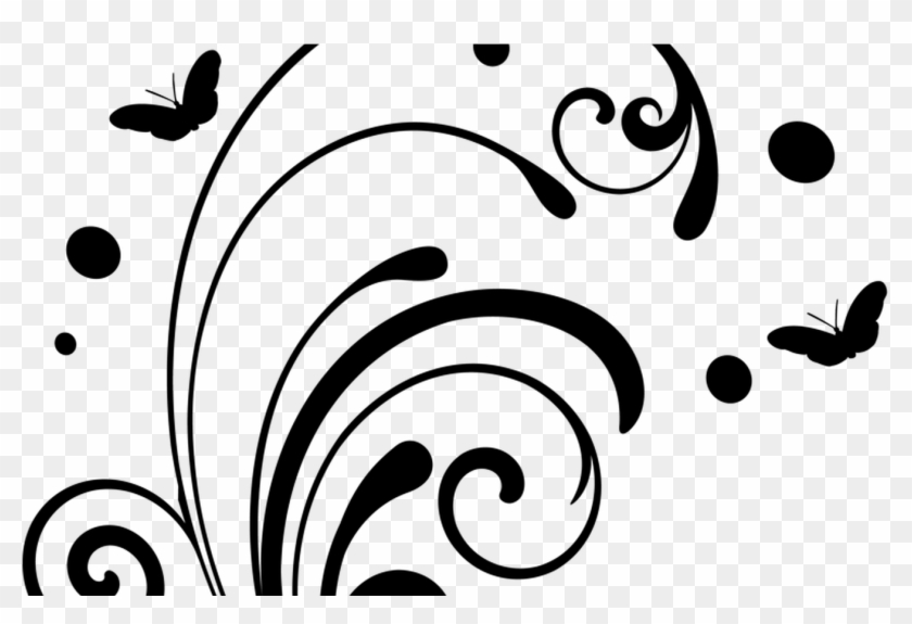 Collection Of Free Accenting Clipart Swirl Pattern - Butterfly Wall Design Clip Art Png #1740158