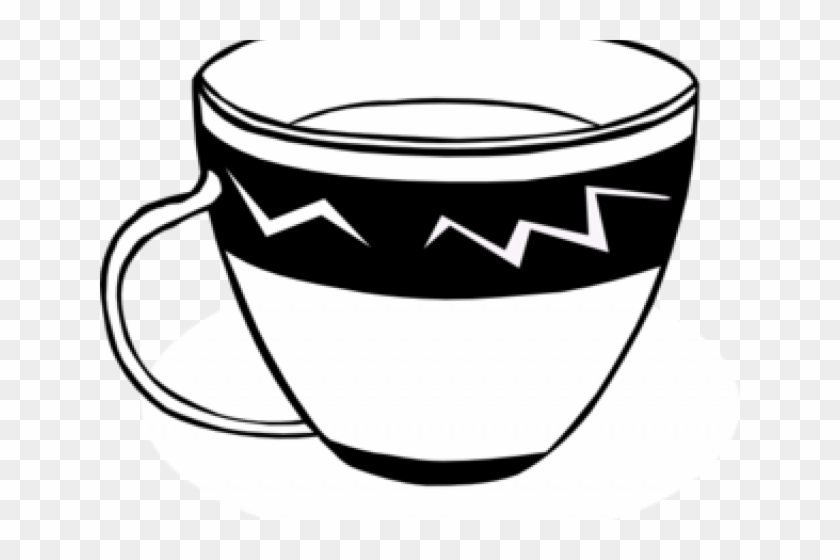 Teacup Clipart Black And White - Tea Cup Clipart Png #1740192