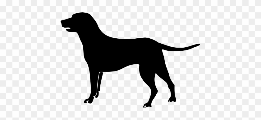 Energetic Dog Clipart - Dog Png Black And White #1740215