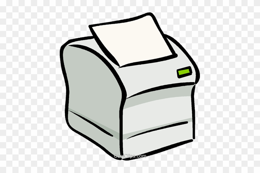 Computer Printer Royalty Free Vector Clip Art Illustration - Imagenes De Imprimir #1740321